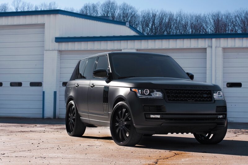 Matte black Range Rover