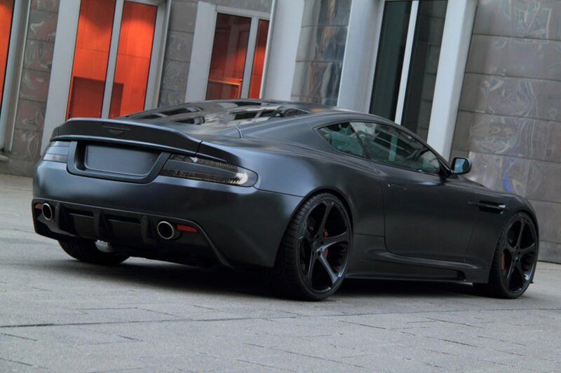 matte black sports car