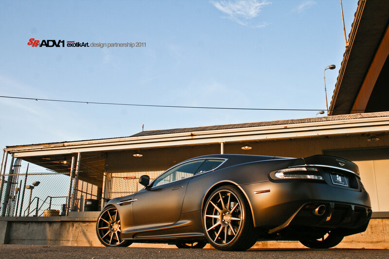 matte black sports car