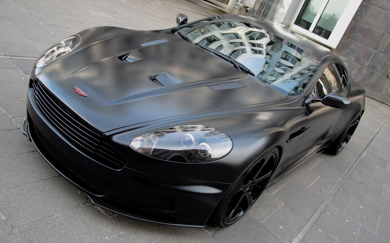Matte Black Sports Car — Calm, Afternoon, Photograph