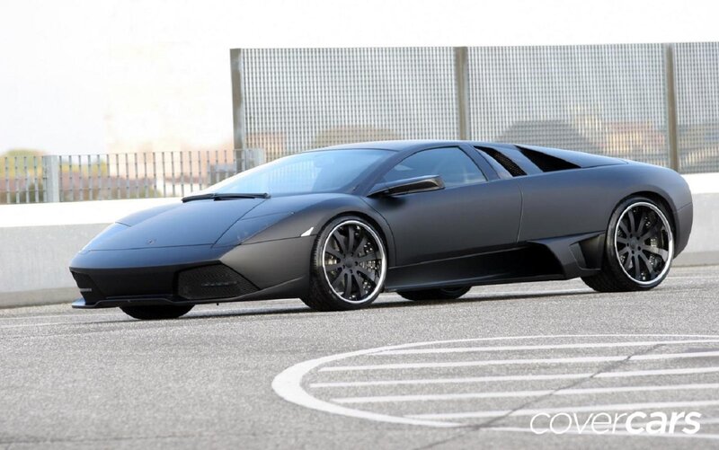 Matte Black Sports Car — Calm, Afternoon