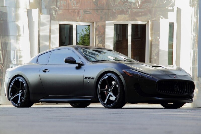 Matte Black Sports Car — Dramatic, Afternoon, Photograph