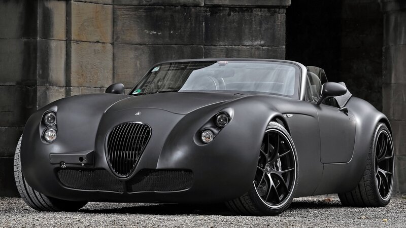 Matte Black Sports Car — Dramatic, Photograph, Convertible