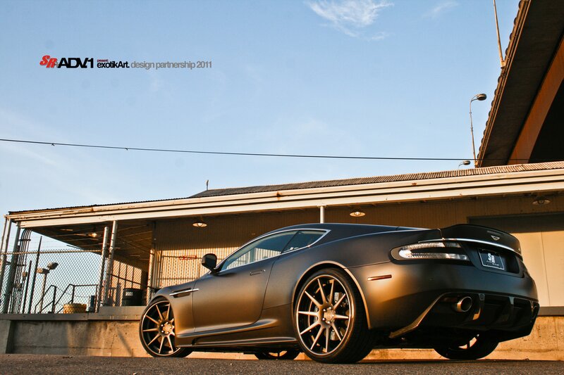 Matte Black Sports Car — Gray, Dramatic, Sunset