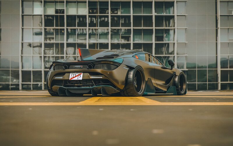 Matte Black Supercar