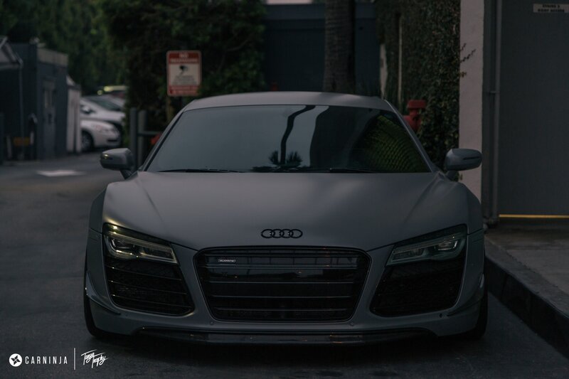 Matte Gray Audi R8