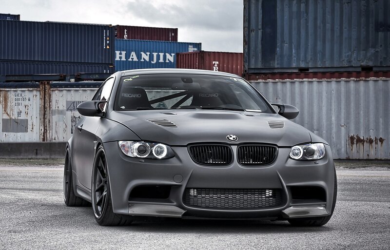 Matte Gray Bmw Car