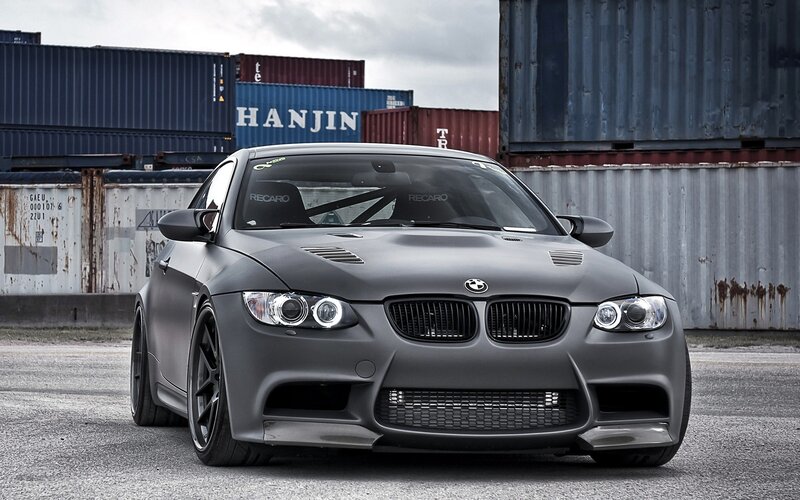 Matte gray BMW M3