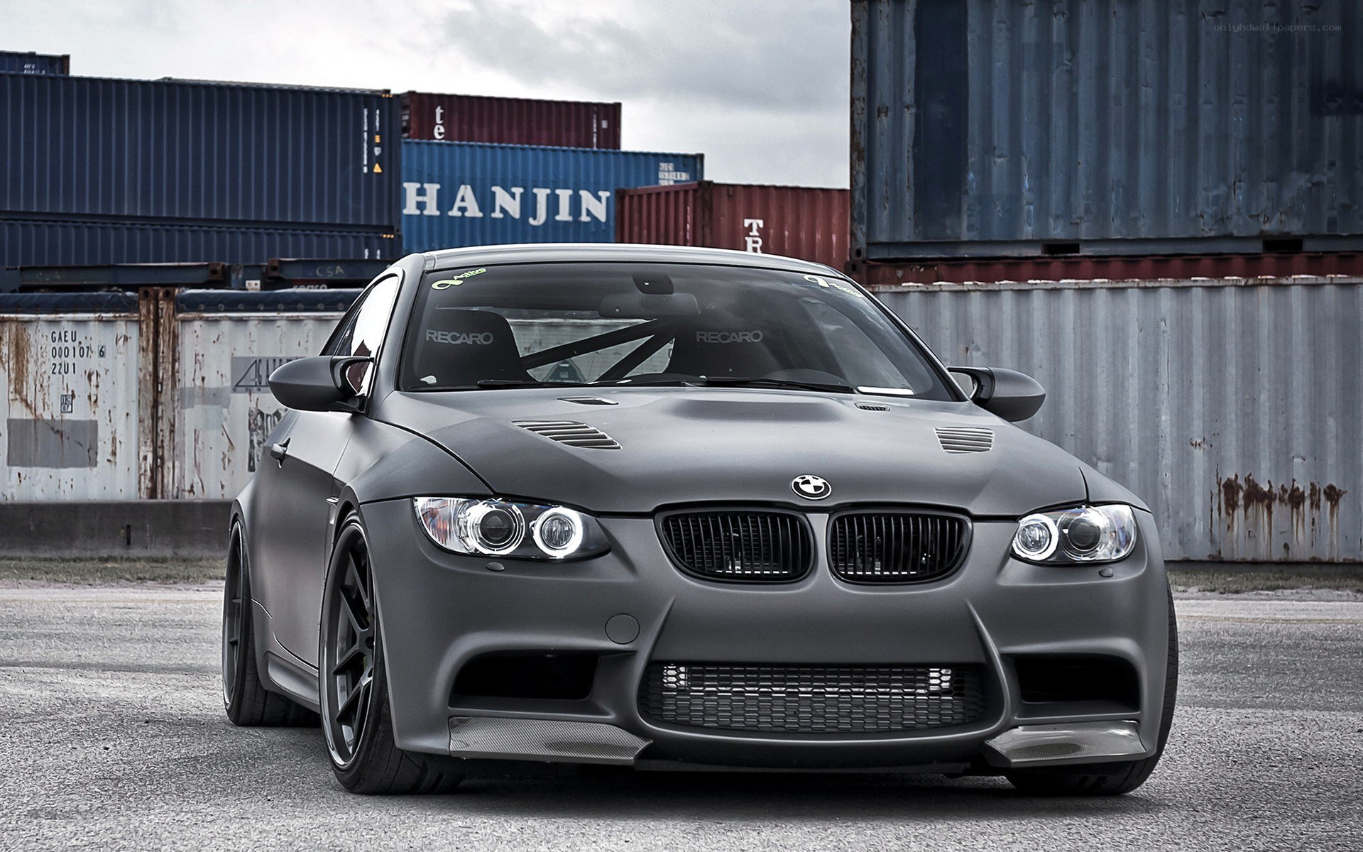 Matte gray BMW M3