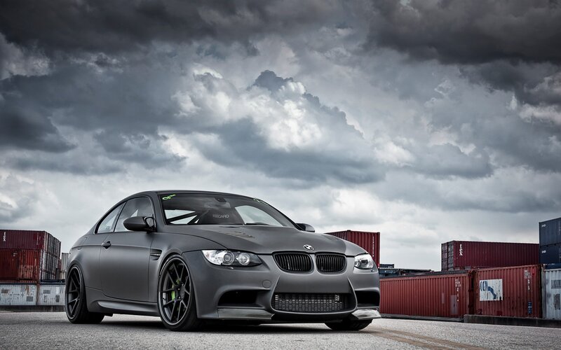 Matte gray BMW M3