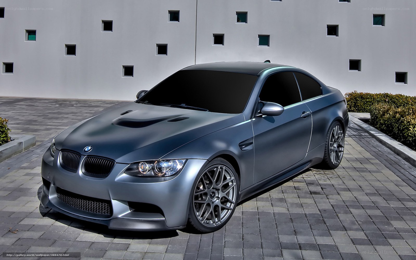 Matte gray BMW M3 coupe