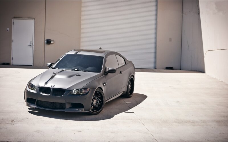 Matte Gray Bmw M3 — Dramatic, Afternoon, Photograph, Car