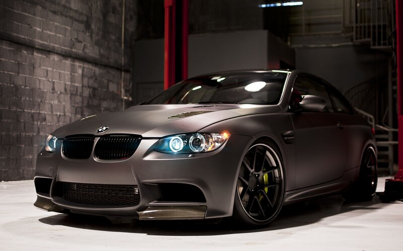 Matte Gray Bmw M3 — Dramatic, Night