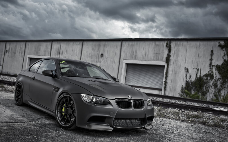 Matte Gray Bmw M3 — Dramatic, Photograph