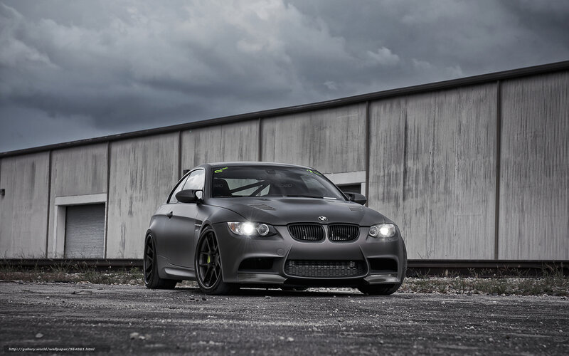 Matte gray BMW M3