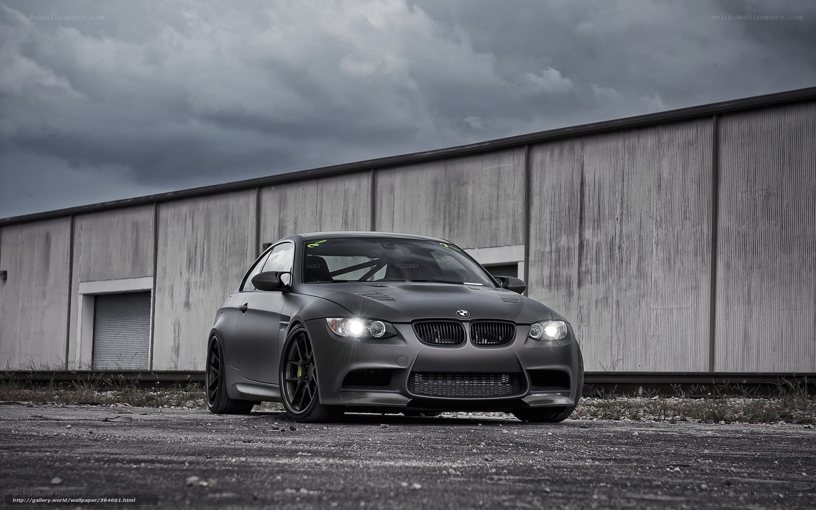 Matte gray BMW M3