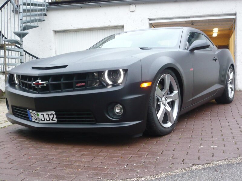 Matte gray Camaro SS