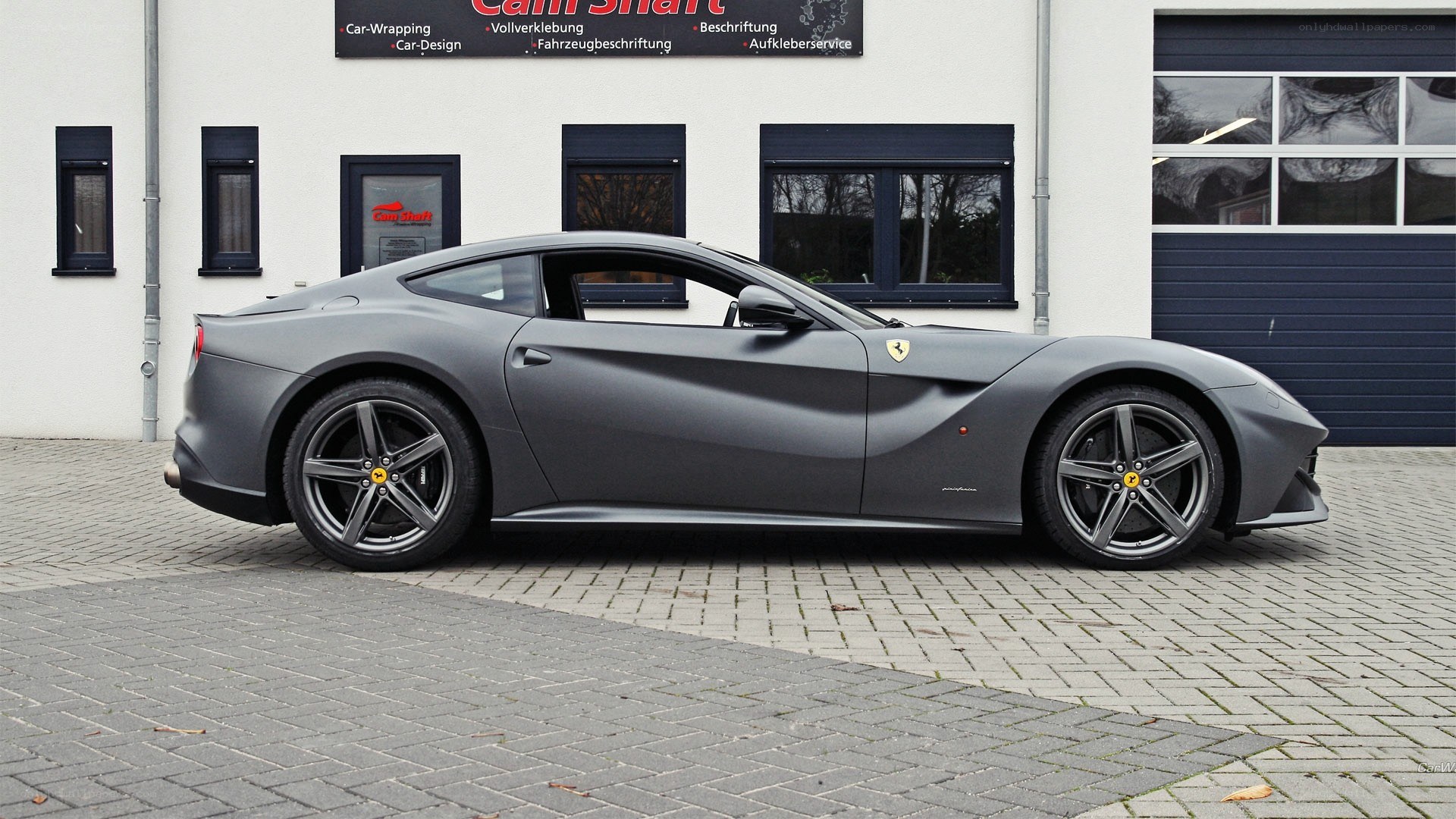 Matte gray Ferrari F12berlinetta
