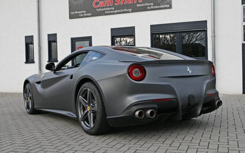 Matte gray Ferrari F12berlinetta