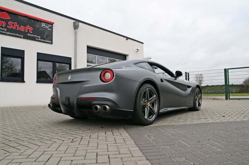 Matte Gray Ferrari — Neutral, Photograph, Building