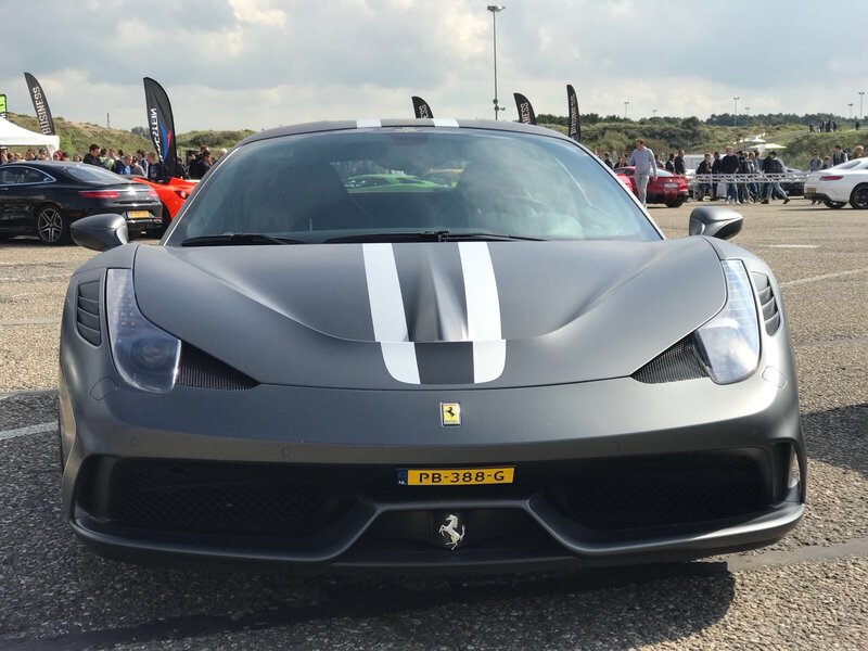 Matte Gray Ferrari — Outdoor
