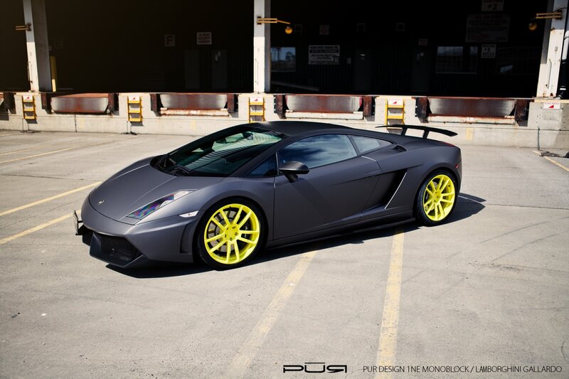 Matte gray Lamborghini Gallardo