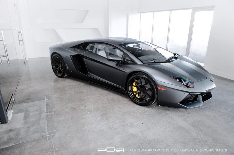 Matte Gray Lamborghini — Modern, Photograph