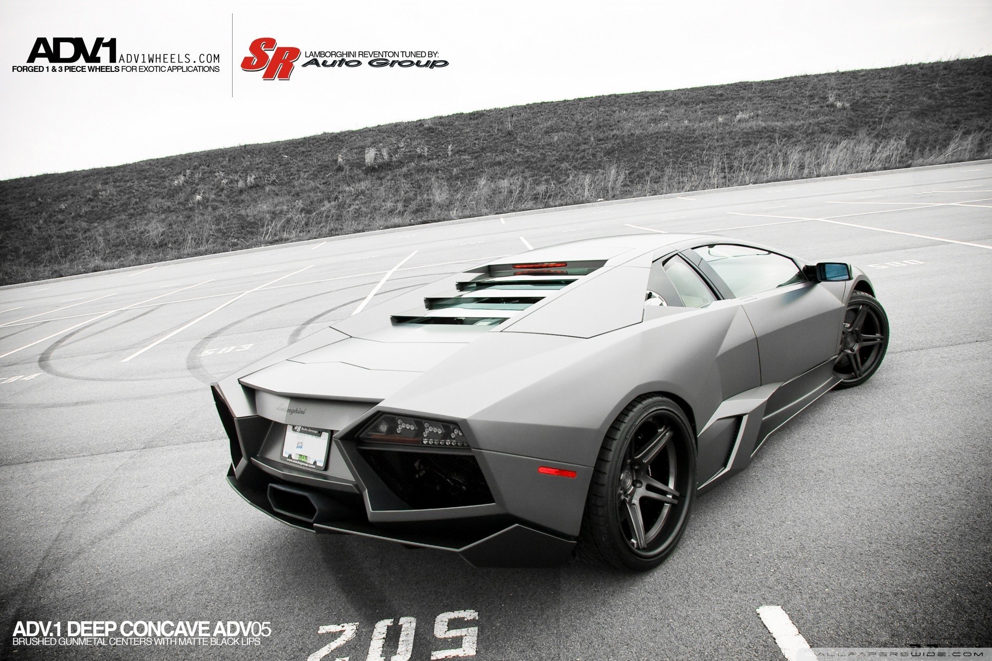 Matte gray Lamborghini Reventon