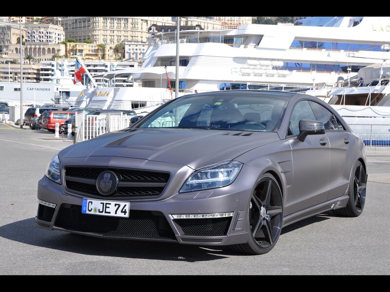 Matte gray Mercedes-Benz CLS63 AMG