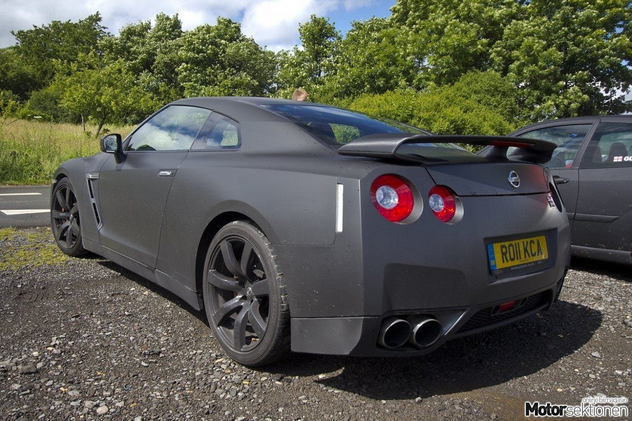 Matte gray Nissan GT-R