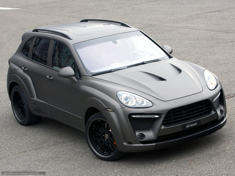 Matte gray Porsche Cayenne