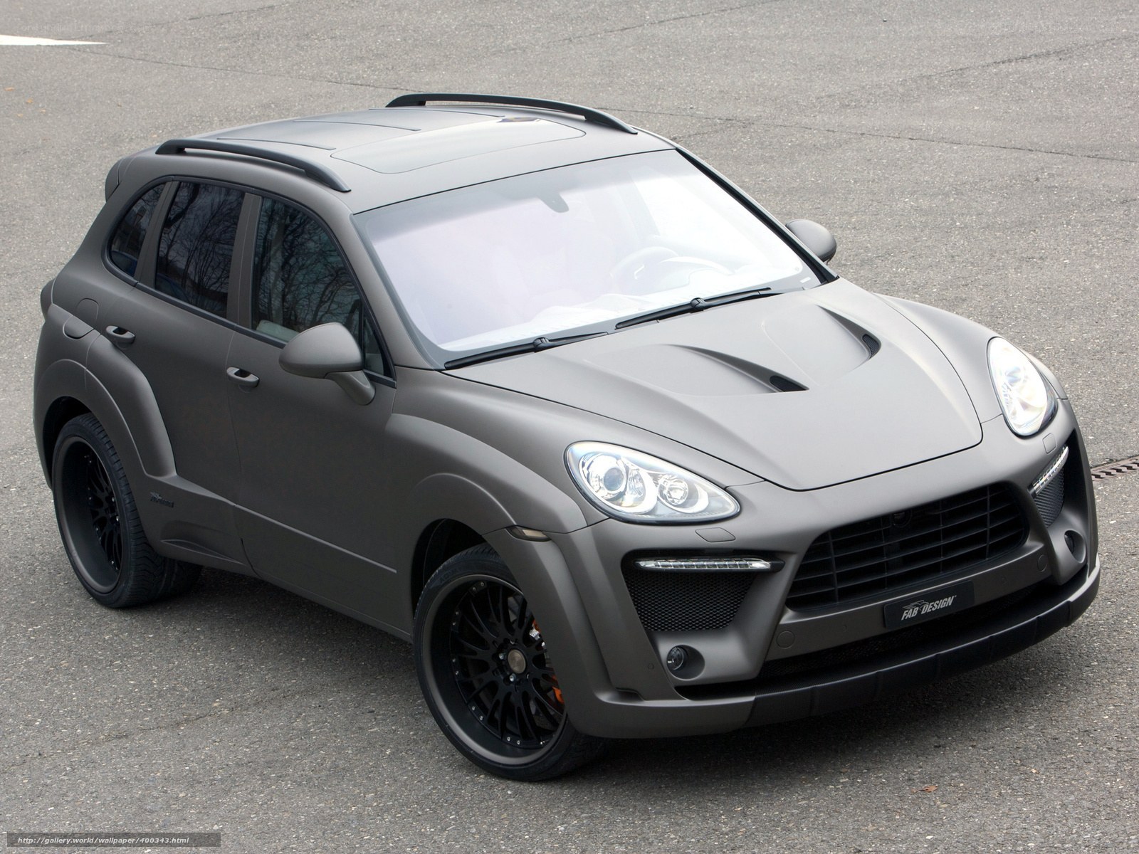 Matte gray Porsche Cayenne