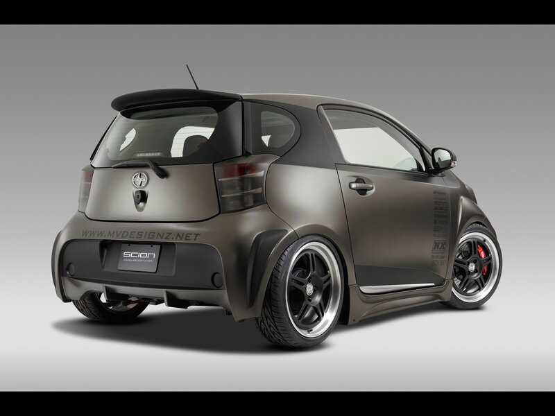 Matte gray Scion iQ concept car