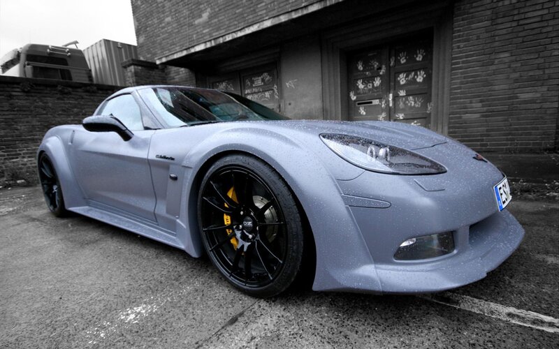 matte gray sports car