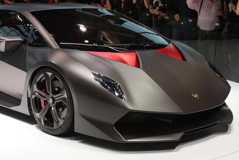 Matte Gray Sports Car — Dramatic, Photograph, People