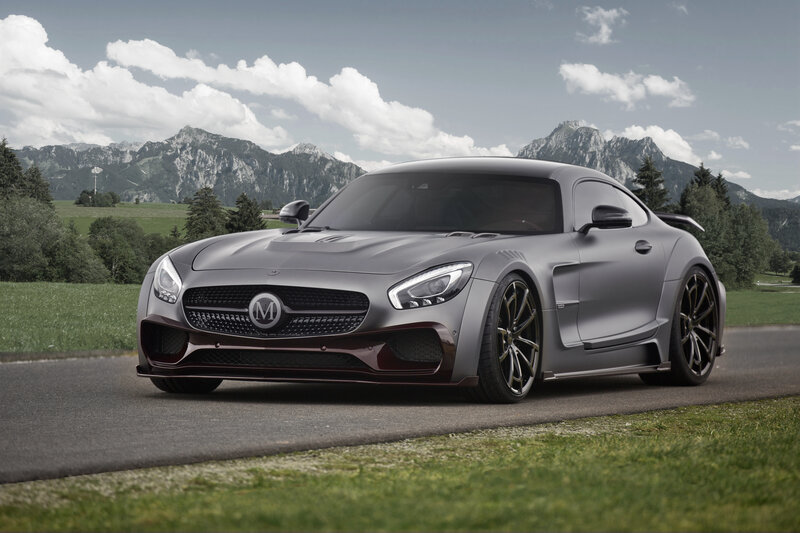 Matte gray sports car on road