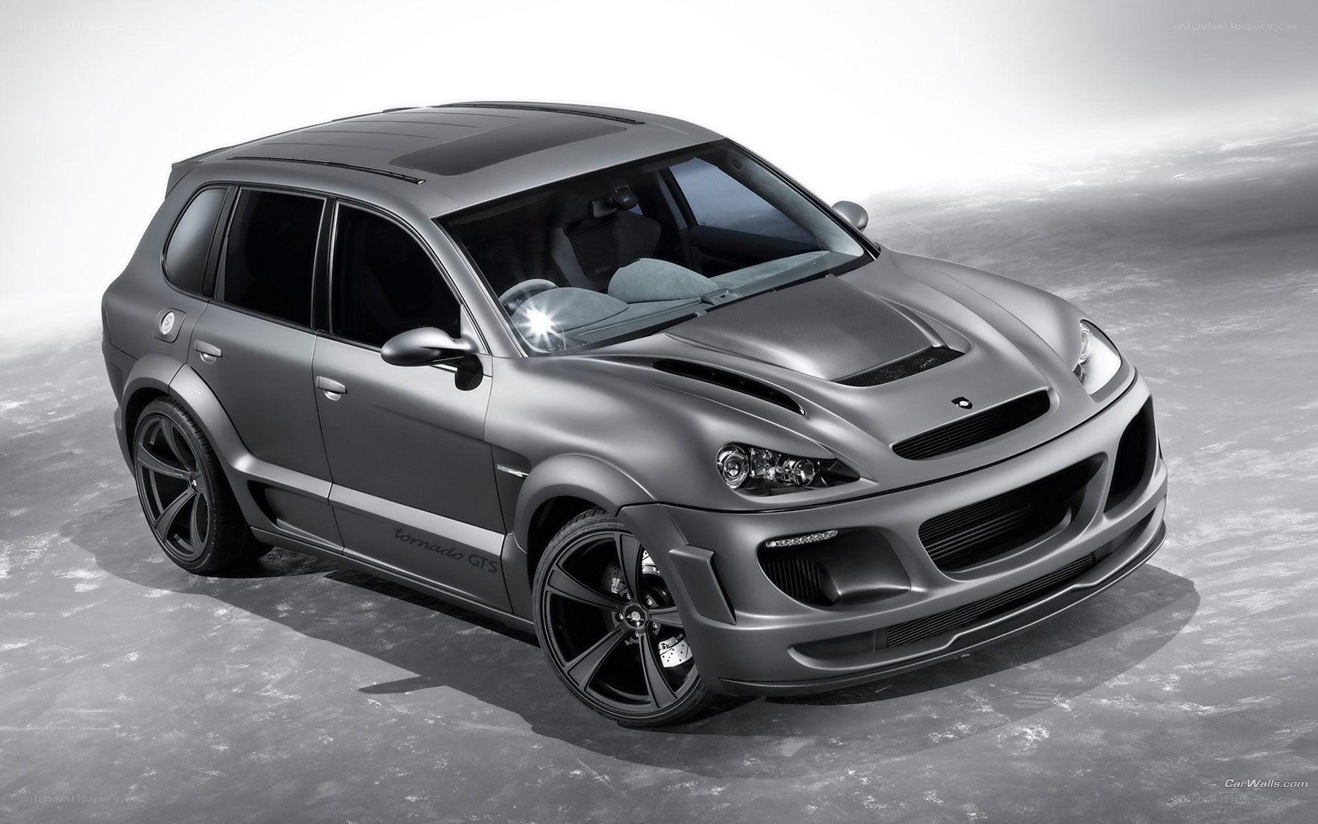 Matte gray sports SUV
