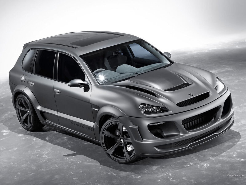 Matte gray sports SUV