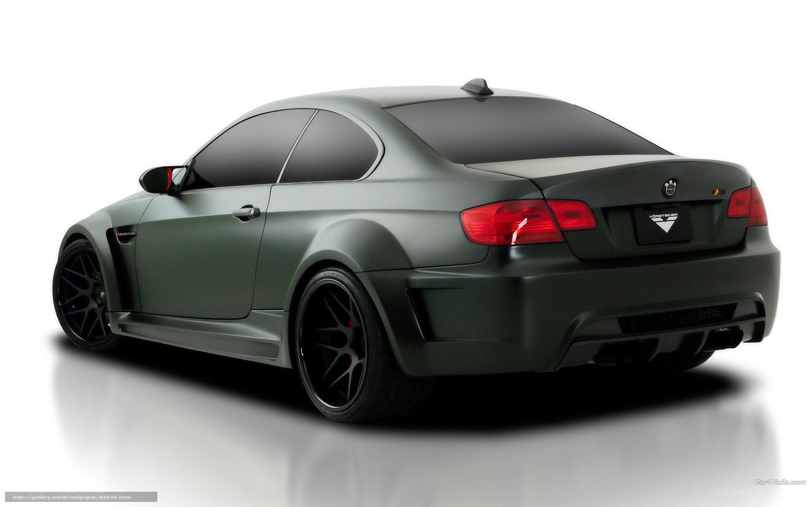 matte green BMW M3 coupe