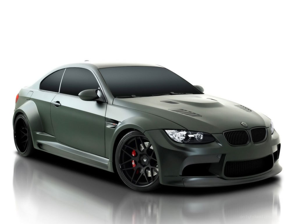 Matte green BMW M3 coupe