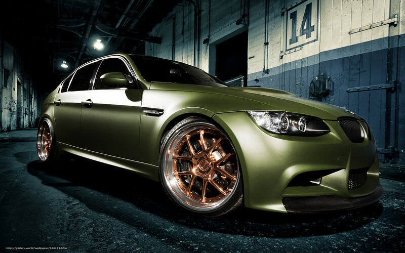 matte green performance car