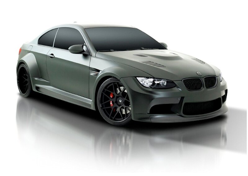 Matte Green Sports Car — Gray