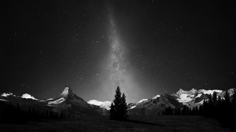 Matterhorn Mountain — Black, Serene