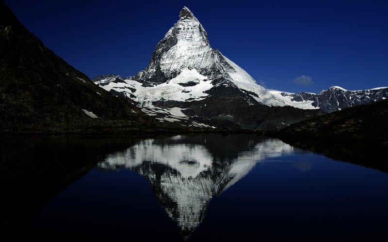 Matterhorn Mountain — Blue, Dramatic, Night