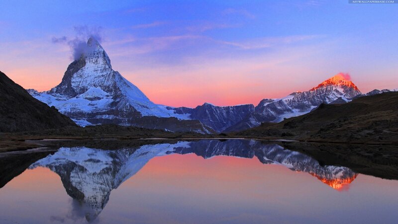 Matterhorn Mountain — Blue, Serene, Sunset