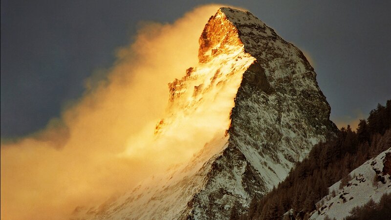 Matterhorn Mountain — Gold, Dramatic, Sunrise