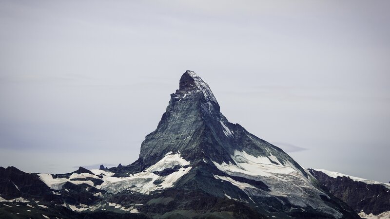 Matterhorn Mountain — Gray, Dramatic