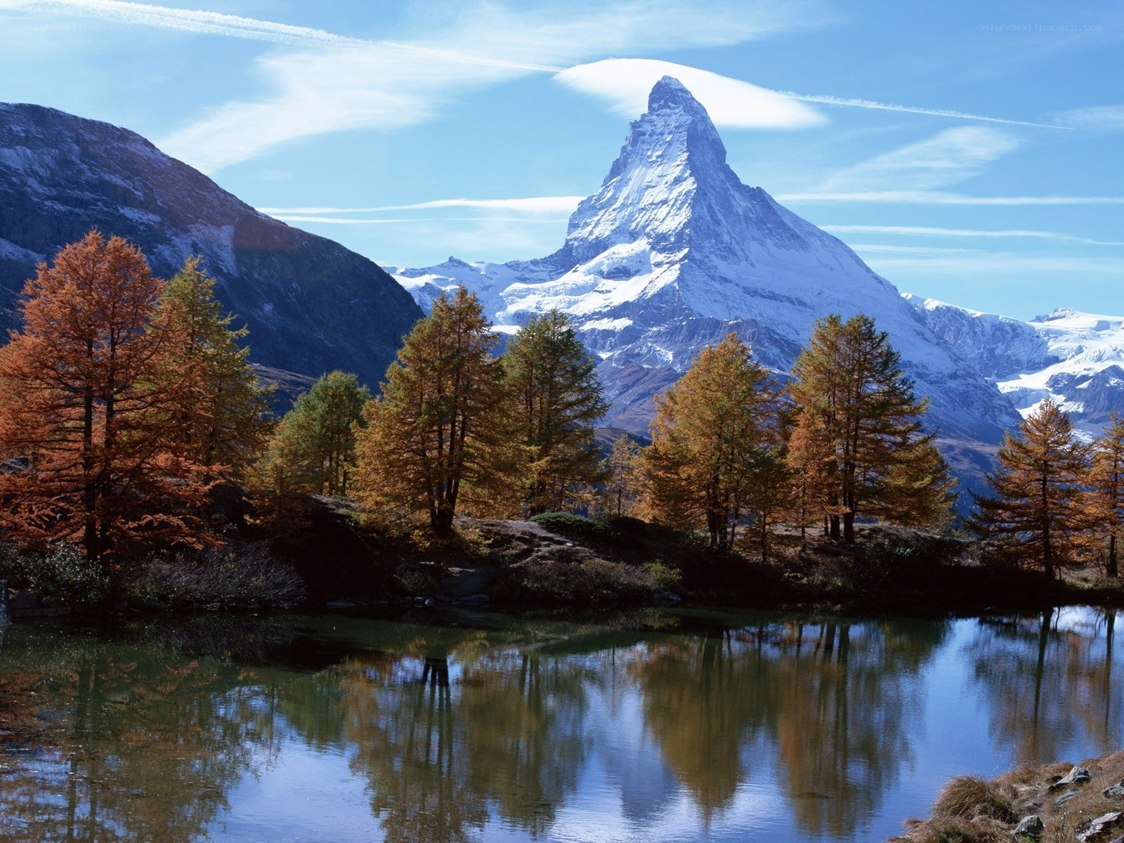 Matterhorn mountain in autumn