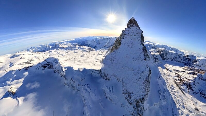 Matterhorn Mountain Peak — Blue