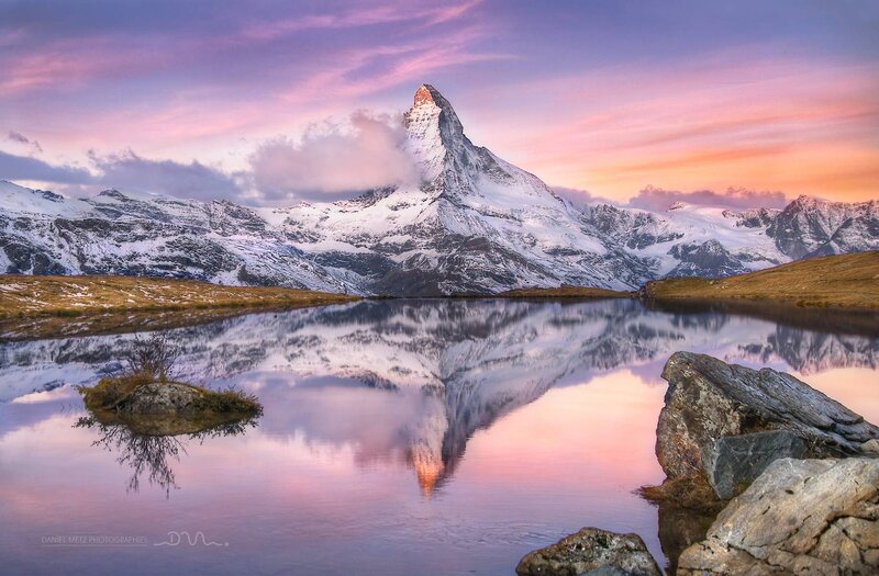 Matterhorn Mountain — Pink, Serene